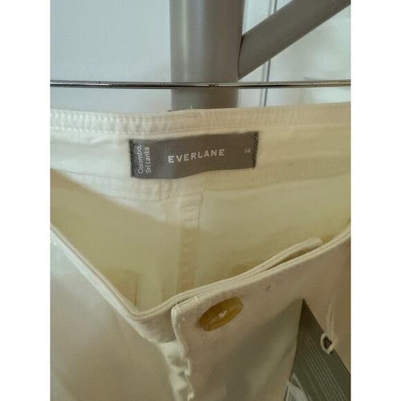 Everlane The Lightweight Straight Leg Crop Off White Size 14 - Picture 4 of 15